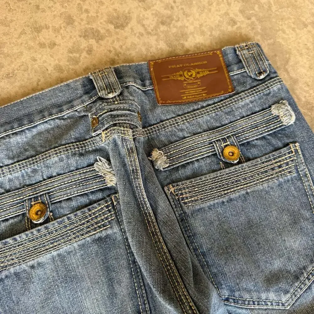 Vintage Y2K Phat Farm Loose Bootcut EmbroideredDenim Jeans